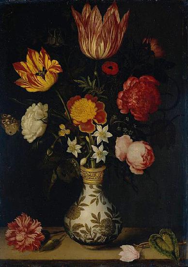 Ambrosius Bosschaert Still Life with Flowers in a Wan-Li vase Germany oil painting art
